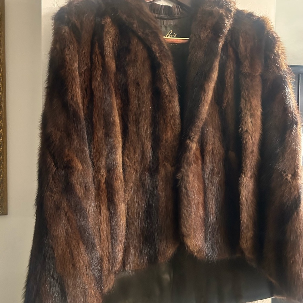Luxurious Brown Vintage Fur Coat